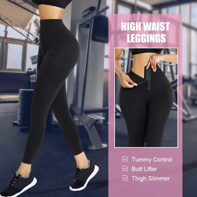 YOGA HIGH WAIST BUTT LIFTER & TUMMY TRIMMER LEGGINS