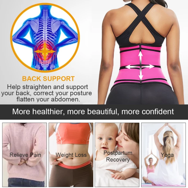 Double belt latex waist trainer hotsell