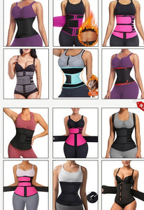 DOUBLE BELT LATEX WAIST TRAINERS WITH ZIP